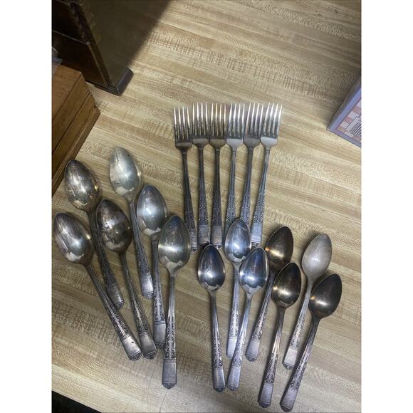 19 Pieces ONEIDA ROYAL YORK aka OAKLEIGH GRACE SilverPlate Tutor Plate Community - Picture 1 of 8